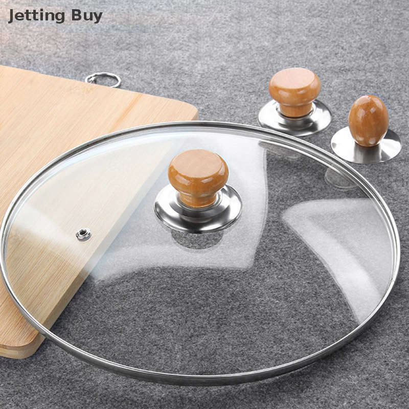 [Jettingbuy] Bán chớp nhoáng 1 chiếc vỏ Nắp nồi chảo nấu ăn thay thế bếp thông dụng bền nắm tay cầm