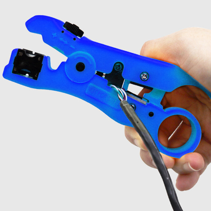 Multi-Functional Electric Stripping Pliers Tools Coaxial Cable Wire Pliers Cutter Striper For UTP/STP RG59 RG6 RG7 RG11