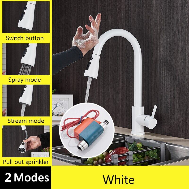 Senlesen Matte Black Sense Kitchen Faucet Pull Out Spout Smart Touch Deck Mounted Hot And Cold Water Mixer Tap Sensor Crane | Lazada Senlesen Matte Black Sense Kitchen Faucet Pull Out Spout Smart Touch Deck Mounted Hot And Cold Water Mixer Tap Sensor Crane | Lazada