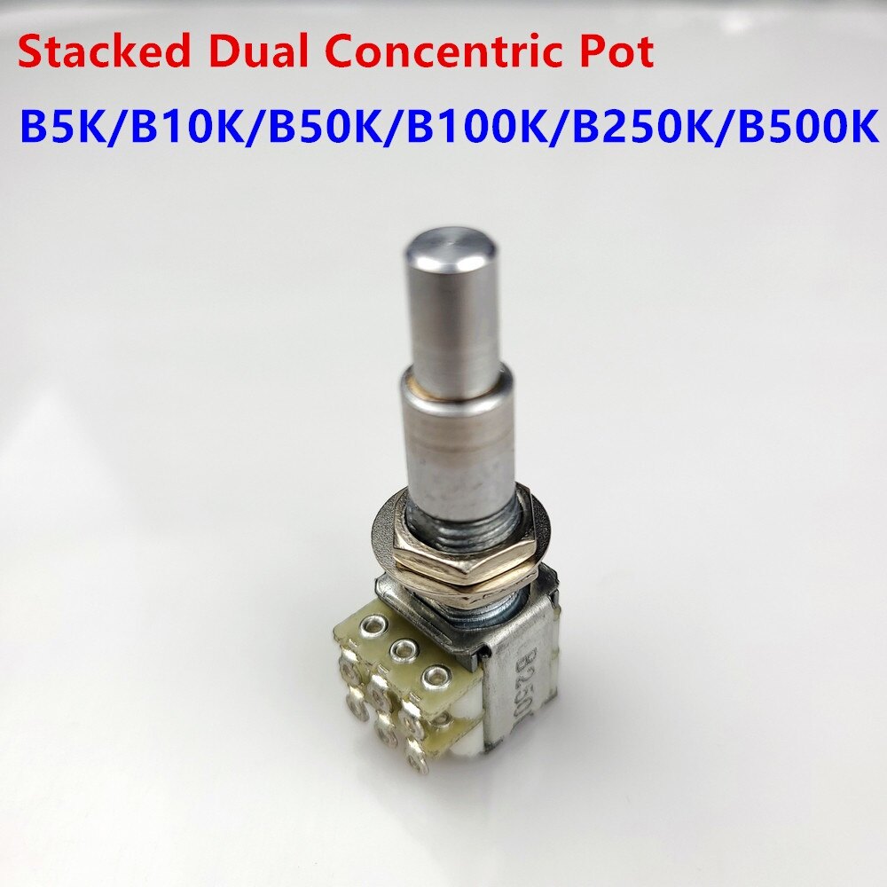 B50K, 3 ขา, 20 mm./ตัวต้านทานปรับค่าได้ 3 ขา ความยาวแกนหมุนปรับค่า 20mm ...