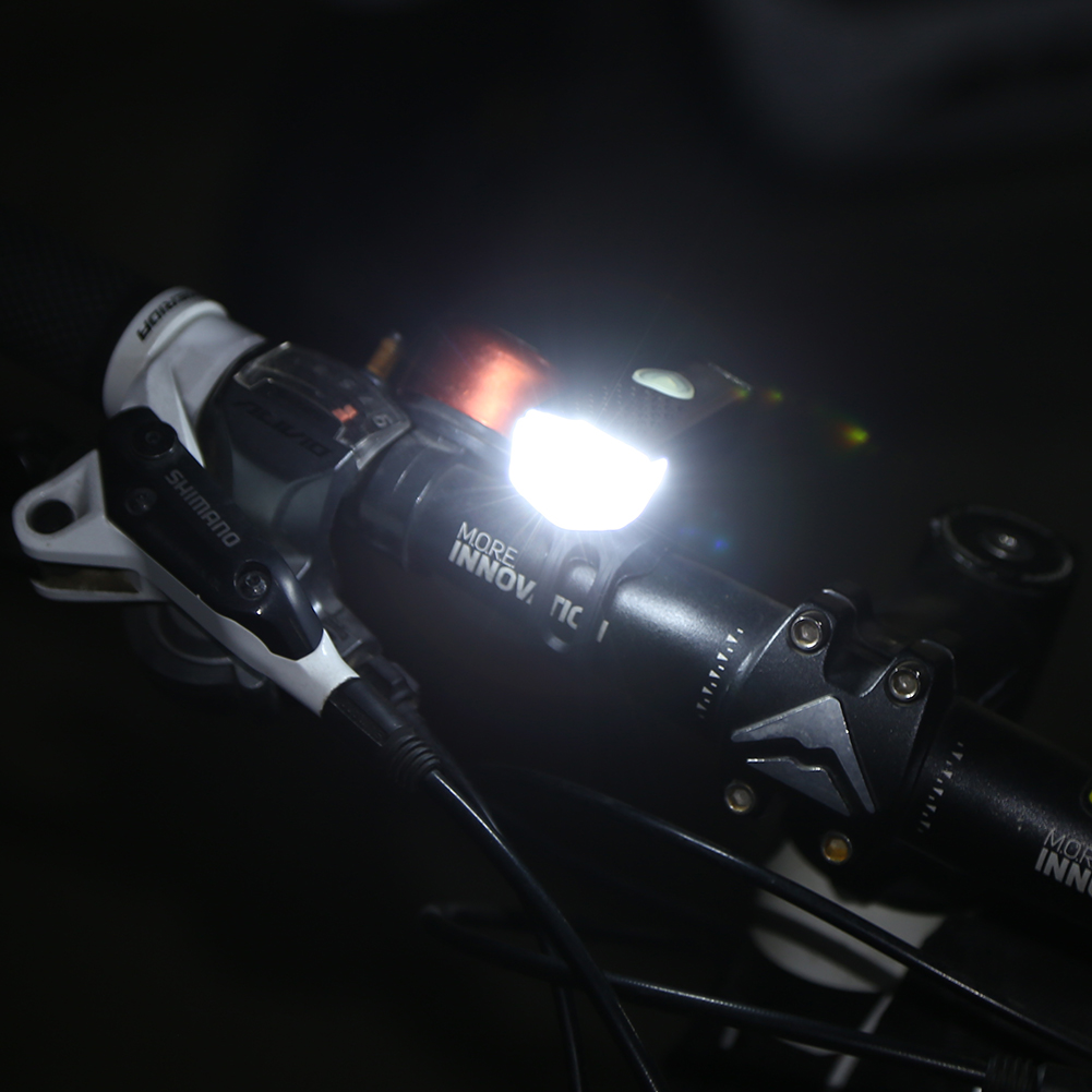 [Sporstore] 2pcs Waterproof LED  Front Headlight Rear Taillight 3 Modes USB Rechargeable Bicycle Flashlight Warning Lights