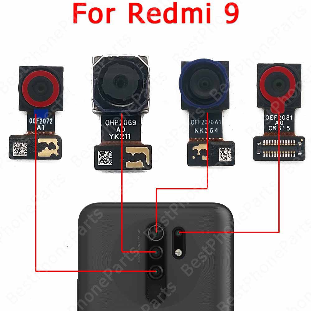 Chính Hãng Camera Mặt Lưng Phía Sau Cho Xiaomi Redmi 9 9A 9C 9T Mô-đun Máy Ảnh Mặt Sau Xem Thay Thế Phụ Tùng Thay Thế Sửa Chữa