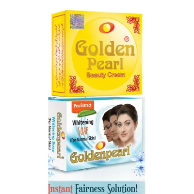 Golden Pearl Beauty Cream Set with Whitening Soap