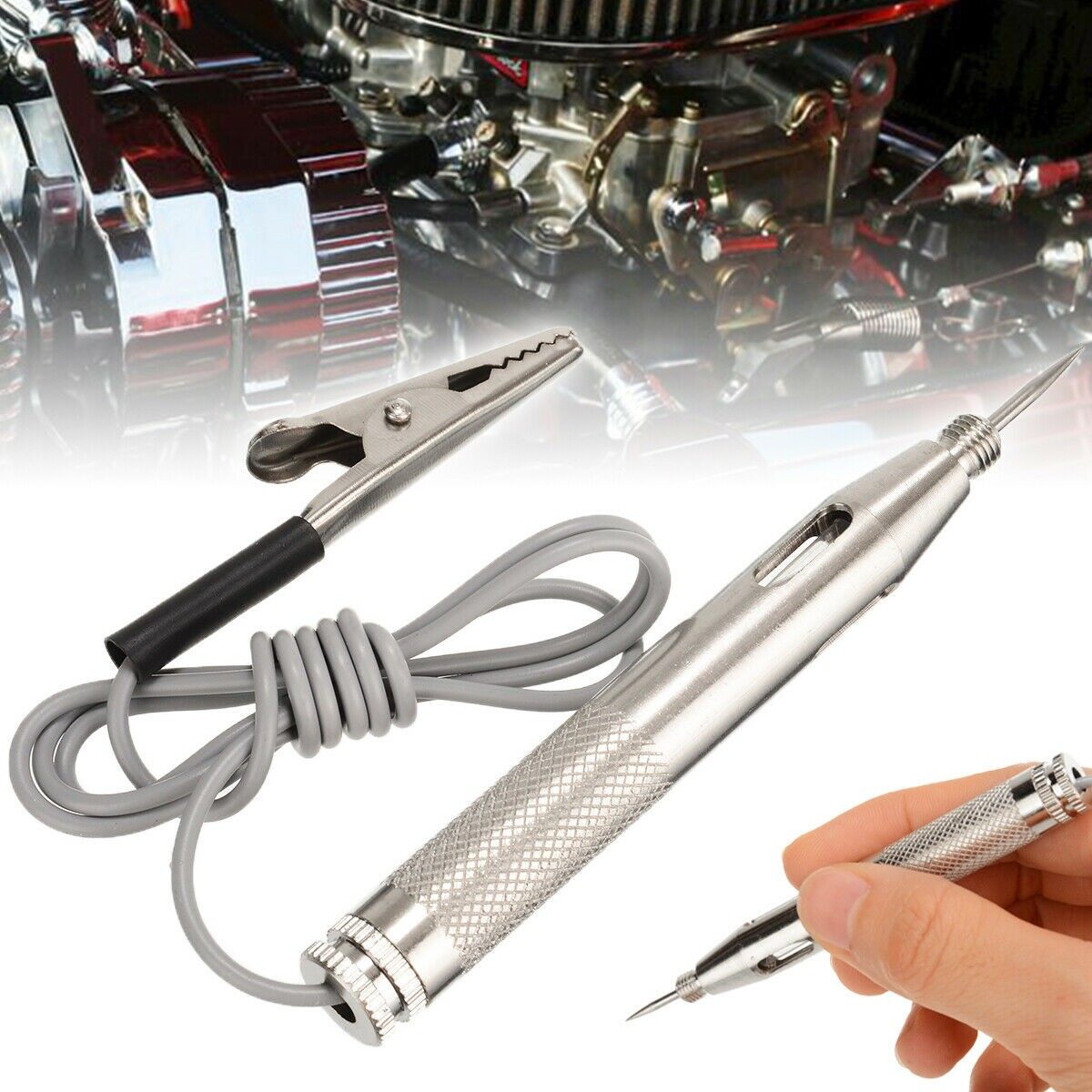 Gracekarin Bút Thăm Dò Thử Nghiệm 6V-24V, Máy Kiểm Tra Bút Chì Mạch Điện Một Chiều 6V/12V/24V Cho Ô Tô Điện Áp