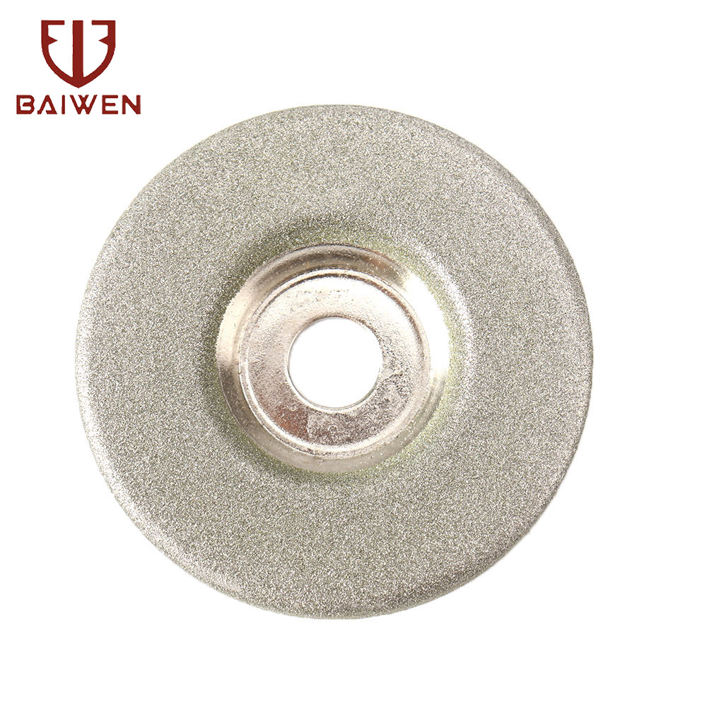 BAI WEN Bánh Mài Kim Cương 50Mm 2 Inch 150/180/360 Grit Đĩa Mài Đá Cốc Bánh Mài Cắt Góc Phụ Kiện Dụng Cụ Quay 2/5/6 Cái