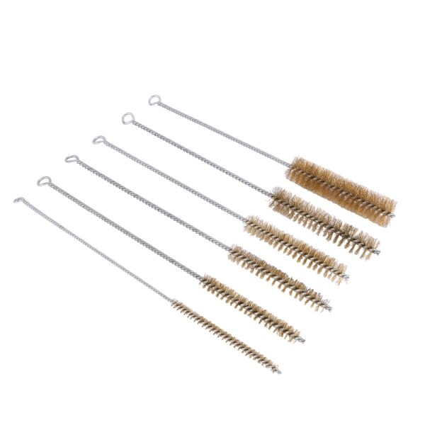 Bảng giá 6 Pcs Brass Tube Cleaning Brush Wire Brush Set Cleaning Polishing Tool Brass Wire Brush Set For Pipe Tube Cylinder Bores Cleaning Hand Tool