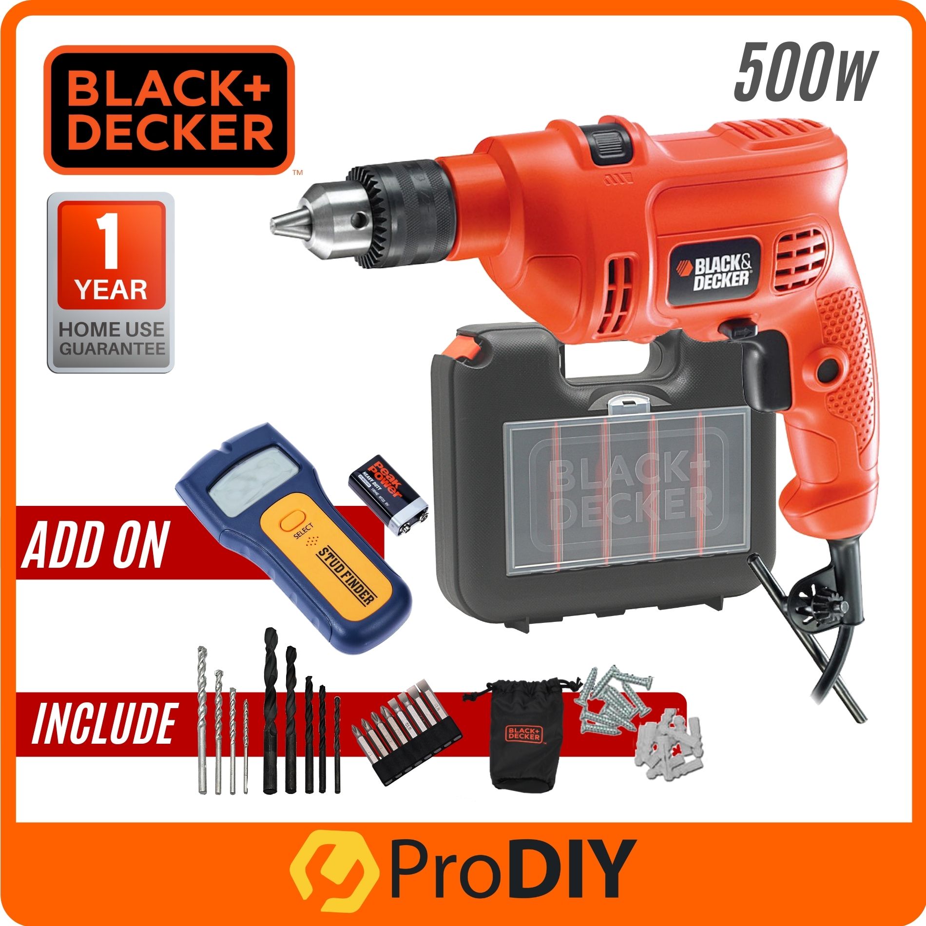 BLACK \u0026 DECKER KR504REKP20 Hammer Drill 