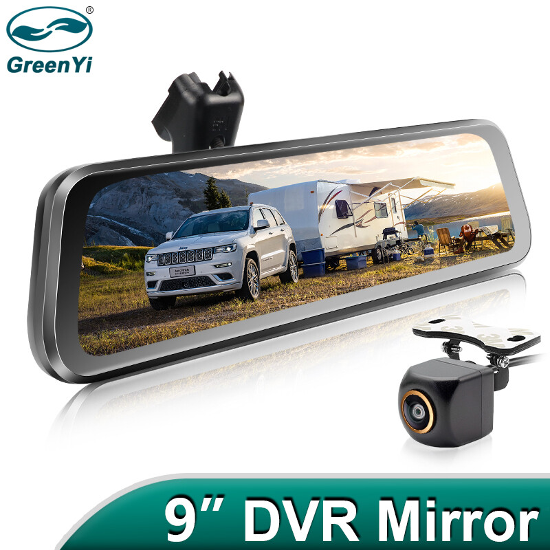 GreenYi DVR Car Parking Monitor Rear View Mirror Camera - Main Image
