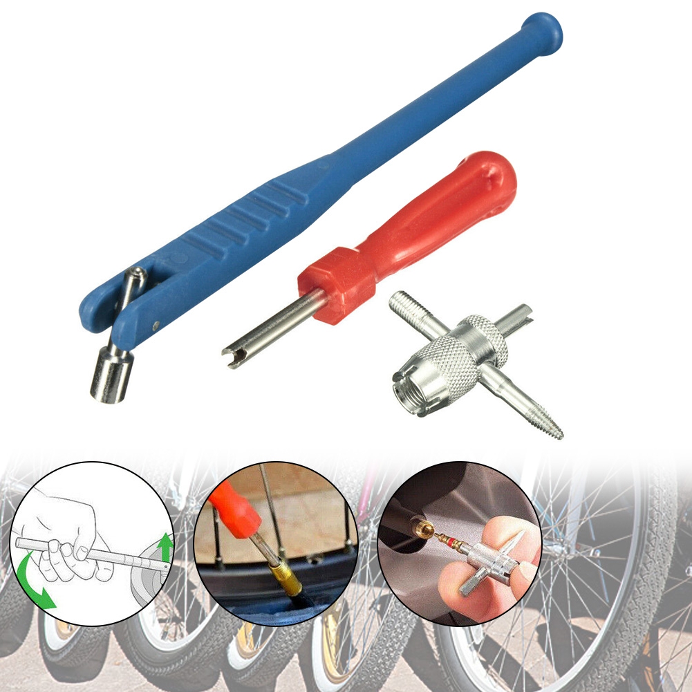 Car Motorcycle Tire Valve Stem Puller Installer Metal Practical Repair Tool Set