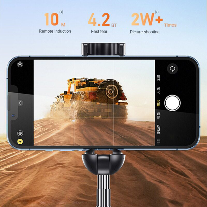 Sunkandi Mini Ảnh Tự Sướng Thanh Bluetooth 4.2 tay cầm xách tay camera điện thoại thông minh Với điều khiển từ xa không dây Cho iPhone Samsung Huawei Android