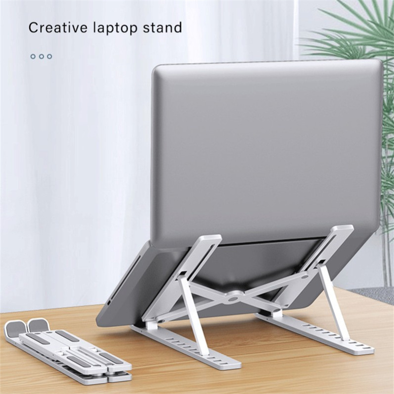 10-Speed Laptop Stand Notebook Foldable Adjustable Table Portable Lazy Computer Desk
