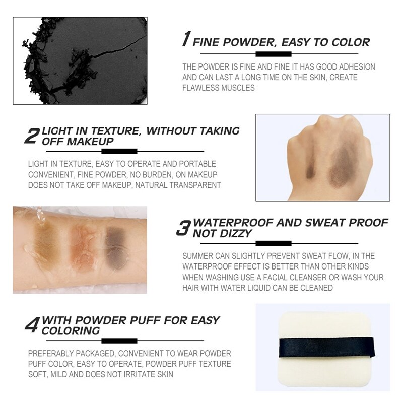 SEVICH Phấn che khuyết điểm phần chân tóc 5 Màu Hair Shadow