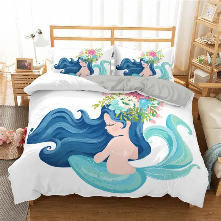 kids mermaid bedding