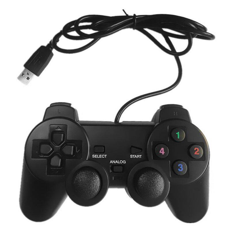 USB Wired Gamepad Joystick Single/Double Vibration Joypad Game Controller Handle for PC Laptop Computer