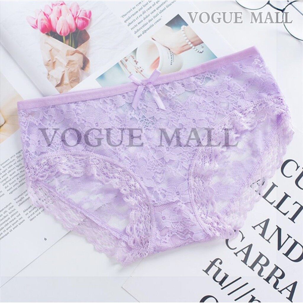 Malaysia Original Stock Sexy Lace Transparent Underwear Female