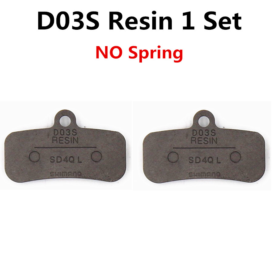 Pastiglie Freno Shimano D03S (2 Paia) - Resina, Per SAINT, ZEE, DEORE XT - Con Molla E Perno