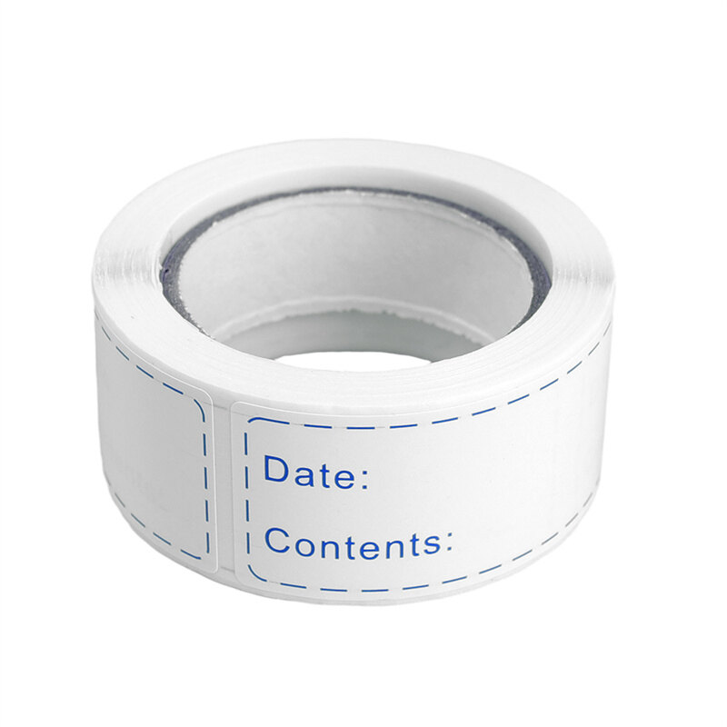 125Pcs/roll Food Storage Date Labels Kitchen Blank Handwritten Classification Labels Stickers Tearable Adhesive Tape Sticker