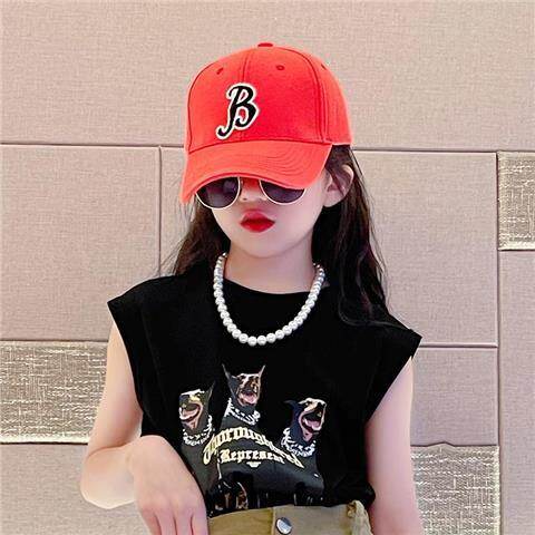 HolidayAngel Girls' suit dress Summer sports children's dress girls' Internet red western summer dress HAE521