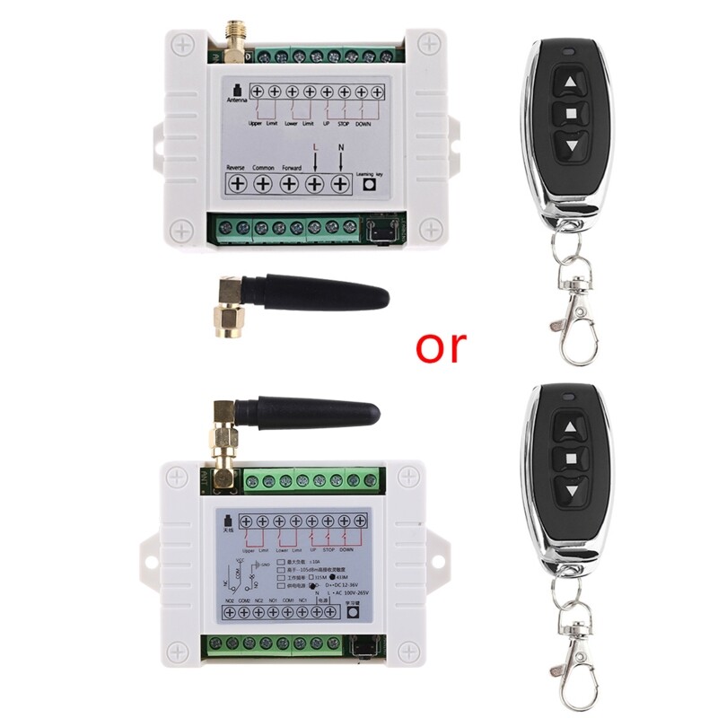 ✪【Yixin Elec】【New Arrival】 Remote for Garage Door DC12V/24V/36/48V Universal Receiver and Transmitter