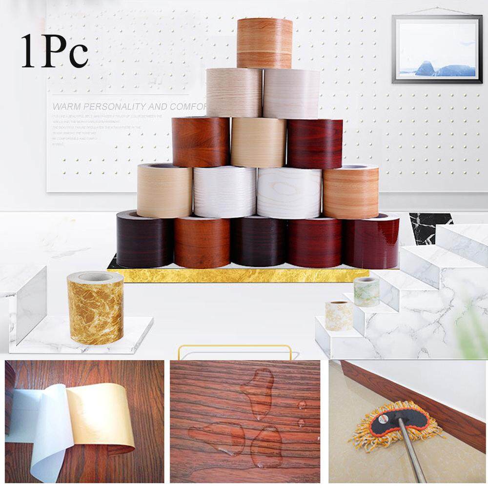 10 500cm Pvc Wood Grain Windowsill Moldproof Waist Lines Wall Art