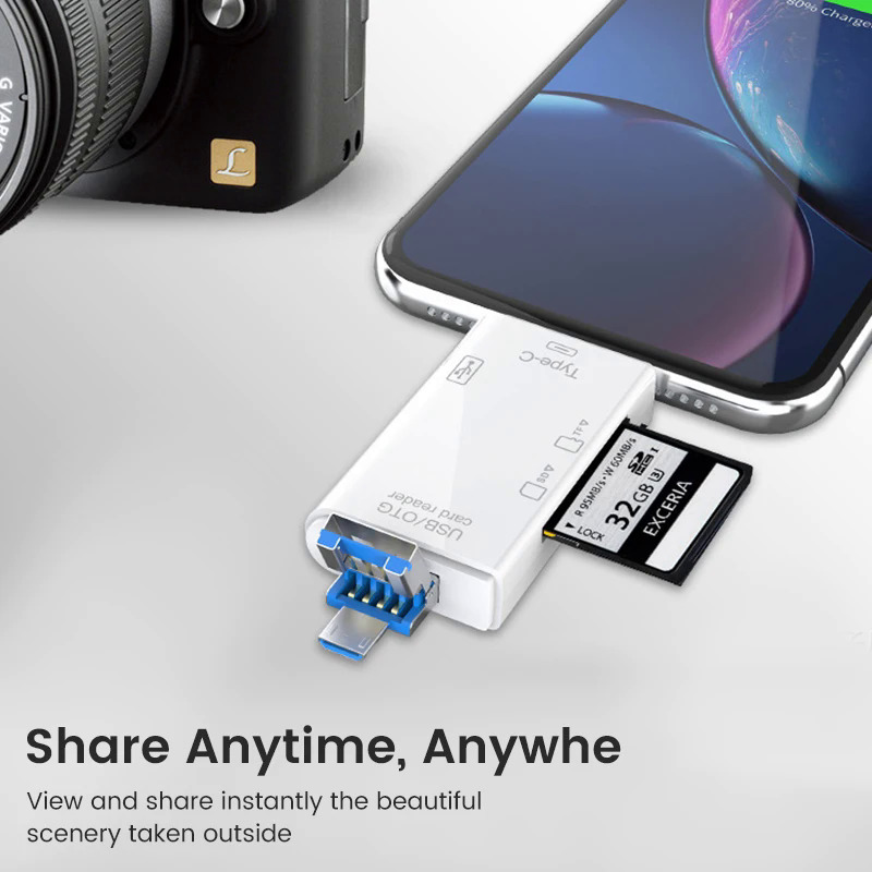 OLAF OTG SD Card Reader Flash Drive Smart Memory Card Reader Type C Cardreader Type C Adapter USB2.0 TF Card Adapter Micro