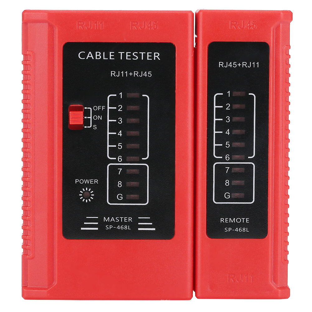 WZ-468 RJ45 and RJ11 Network Cable Tester Ethernet LAN Network Test Tool