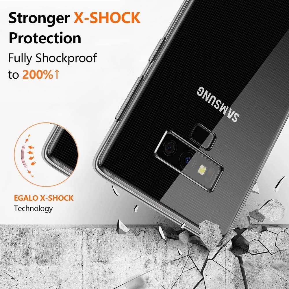 LUOWAN Ốp Lưng Galaxy Note 9 Ốp Bảo Vệ TPU Mềm Trong Suốt Mỏng Chống Trượt Cho Samsung Galaxy Note 9-Trong Suốt