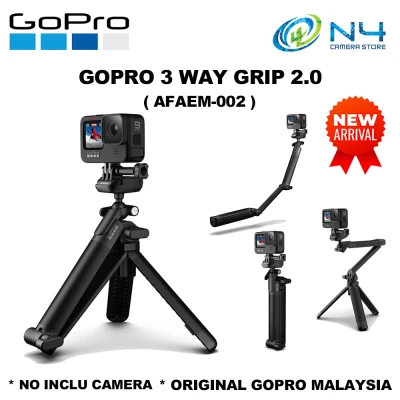 GoPro 3 Way Grip Arm Tripod / 3 Way Grip 2.0 (New) / 3 Way Monopod (Gopro Malaysia Warranty)