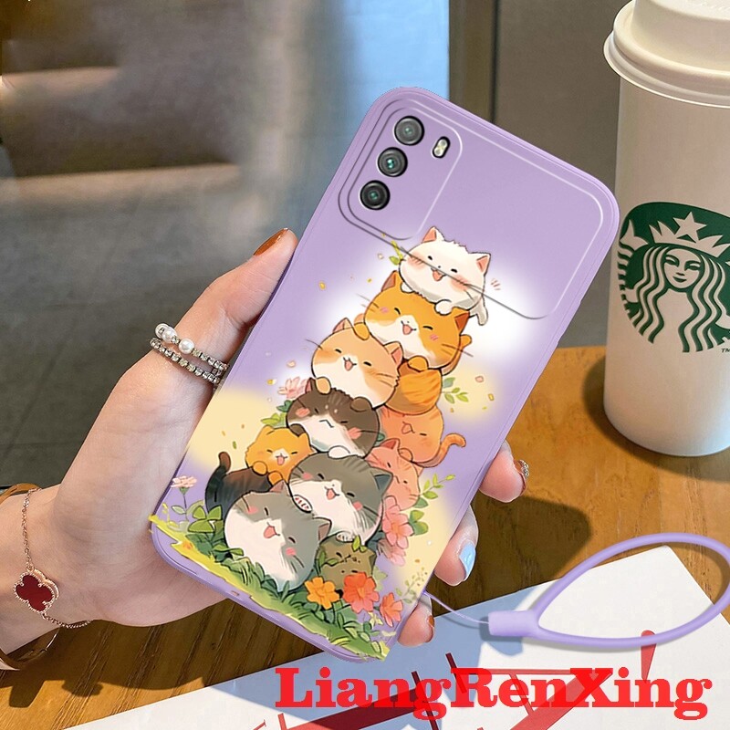 Casing xiaomi poco m3 phone case Softcase Liquid Silicone Protector Smooth shockproof Bumper Cover new design YTDMM01