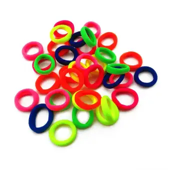 Lightsmile 1 Pack Hair Bands Ties Colorful Elastic Cotton Bands
