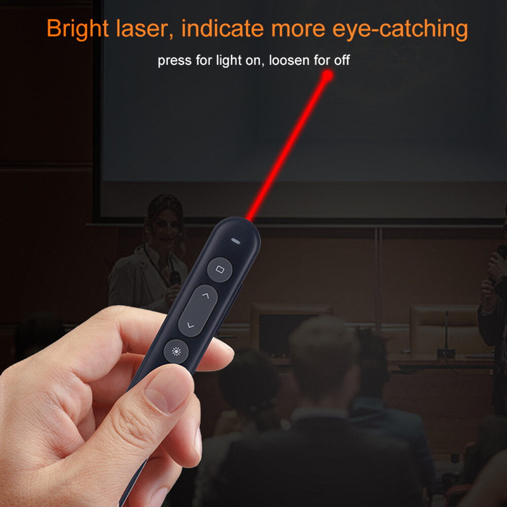 KKmoon VIBOTON PP-936 2.4G Multimedia Remote Control Wireless for Powerpoint Presentation Presenter Laser Pointer PPT Flip Pen