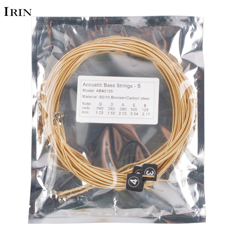 5-string Wood Bass String Brass+carbon Steel Core Electric Guitar Strings Musical Instruments Accessories AB40125