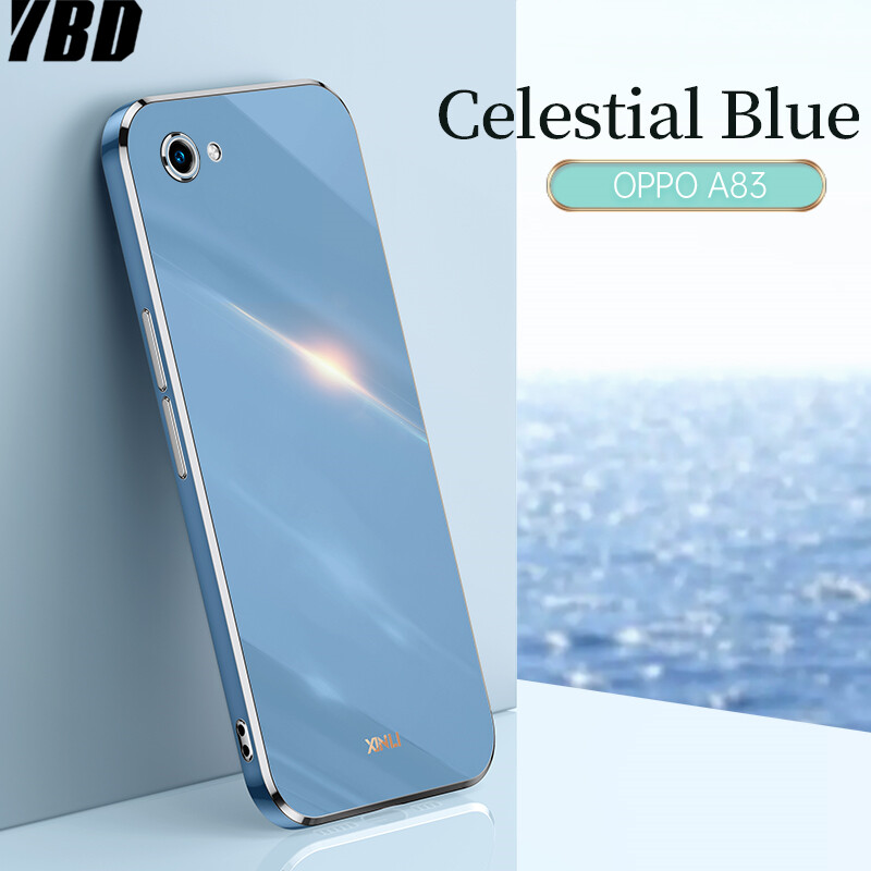 YBD Plating phone Case For OPPO A83 casing,Precise Camera Protection cases Luxury Straight Edge Cover