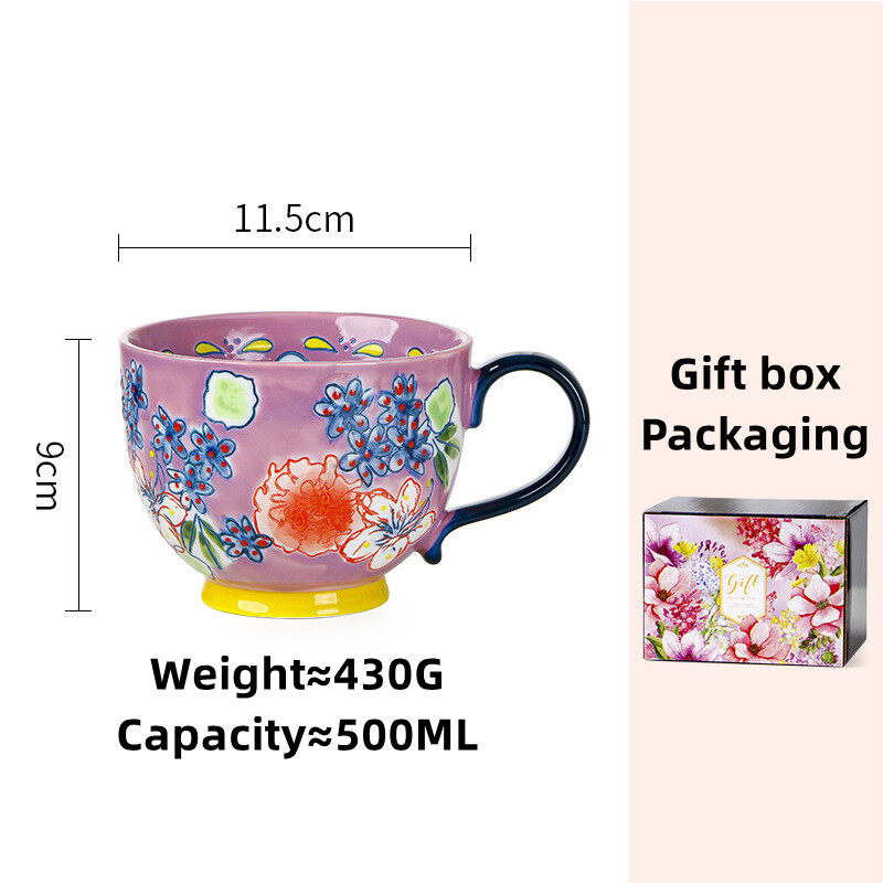 OMK American ceramic 500ML Breakfast cup mugs coffee