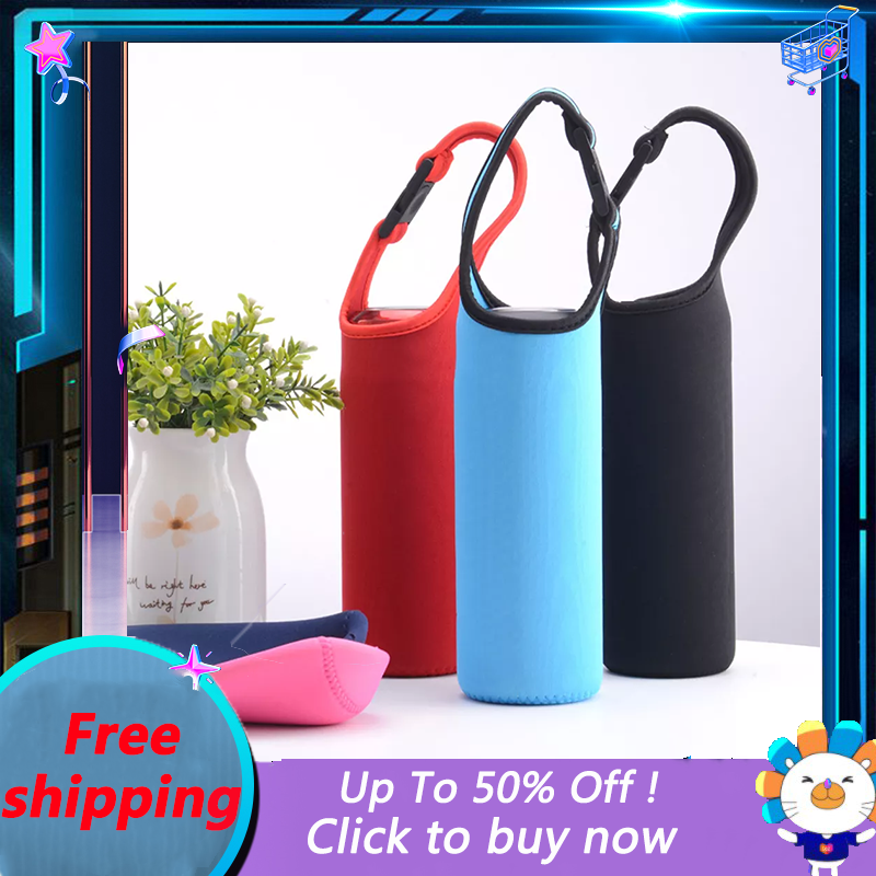 Mandari 500ml insulated cup cover protective water bottle bag container with handle bag