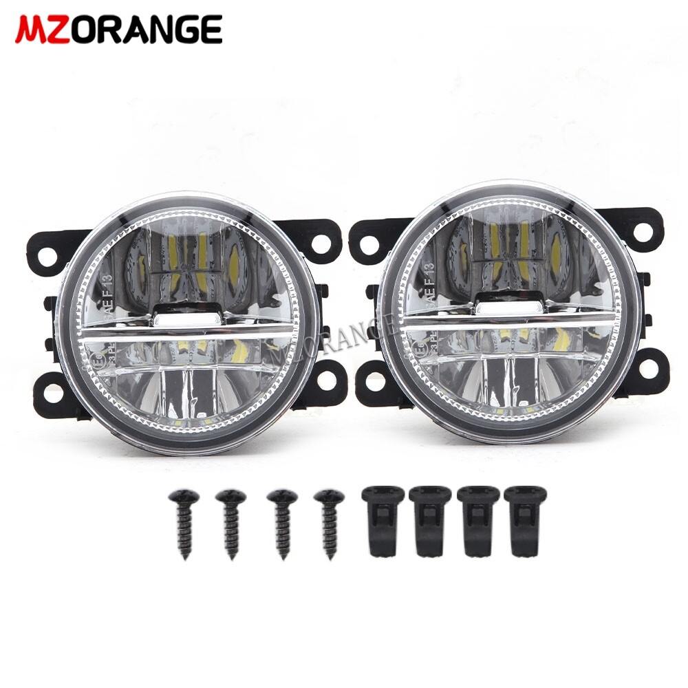 1 Pair LED Fog Light Car Fog Lamp DRL Driving Signal Lights Headlight