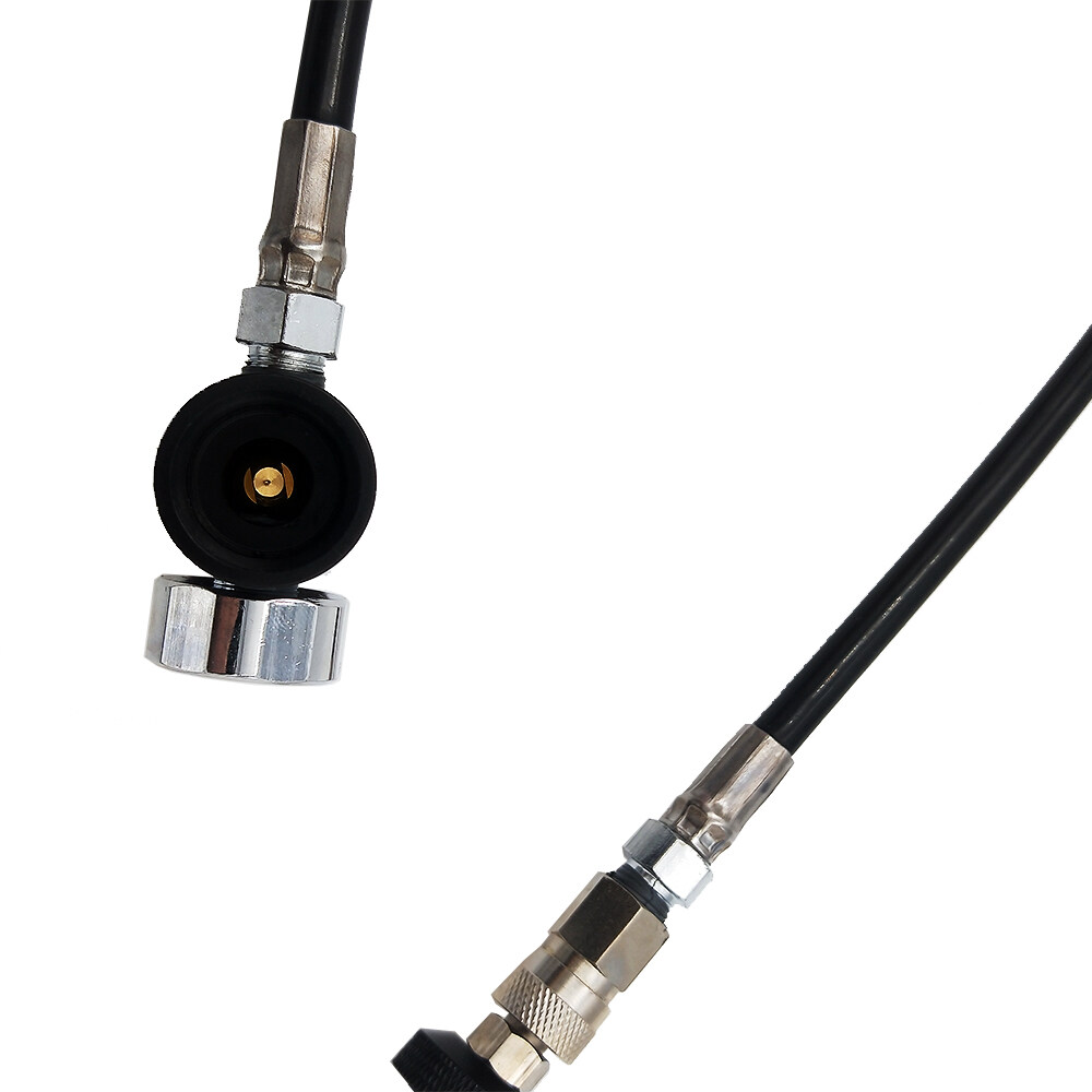 Paintball PCP REMOTEท่อสายรอกW/ตัดการเชื่อมต่ออย่างรวดเร็ว & 3000psi