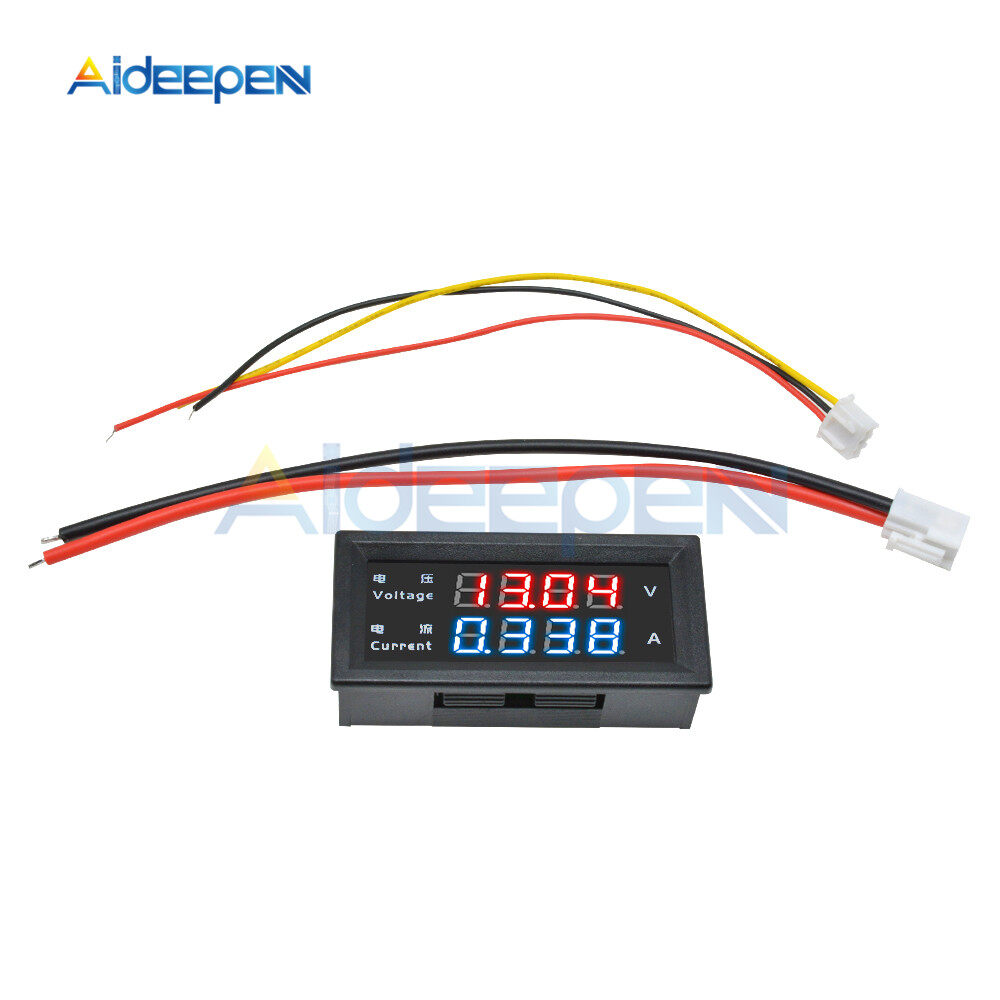 M4430 Mini Digital Voltmeter, Current and Voltage Meter Detector, Dual Led Screen, 100V, 200V