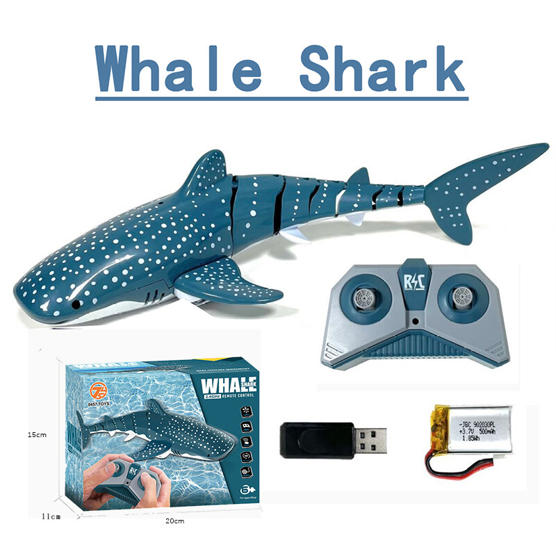 Kmoist Funny RC Shark Boat Toy Remote Control Animals Robots Bath Tub Pool Electric Toys for Kids Boys Children Cool Stuff Sharks Submarine