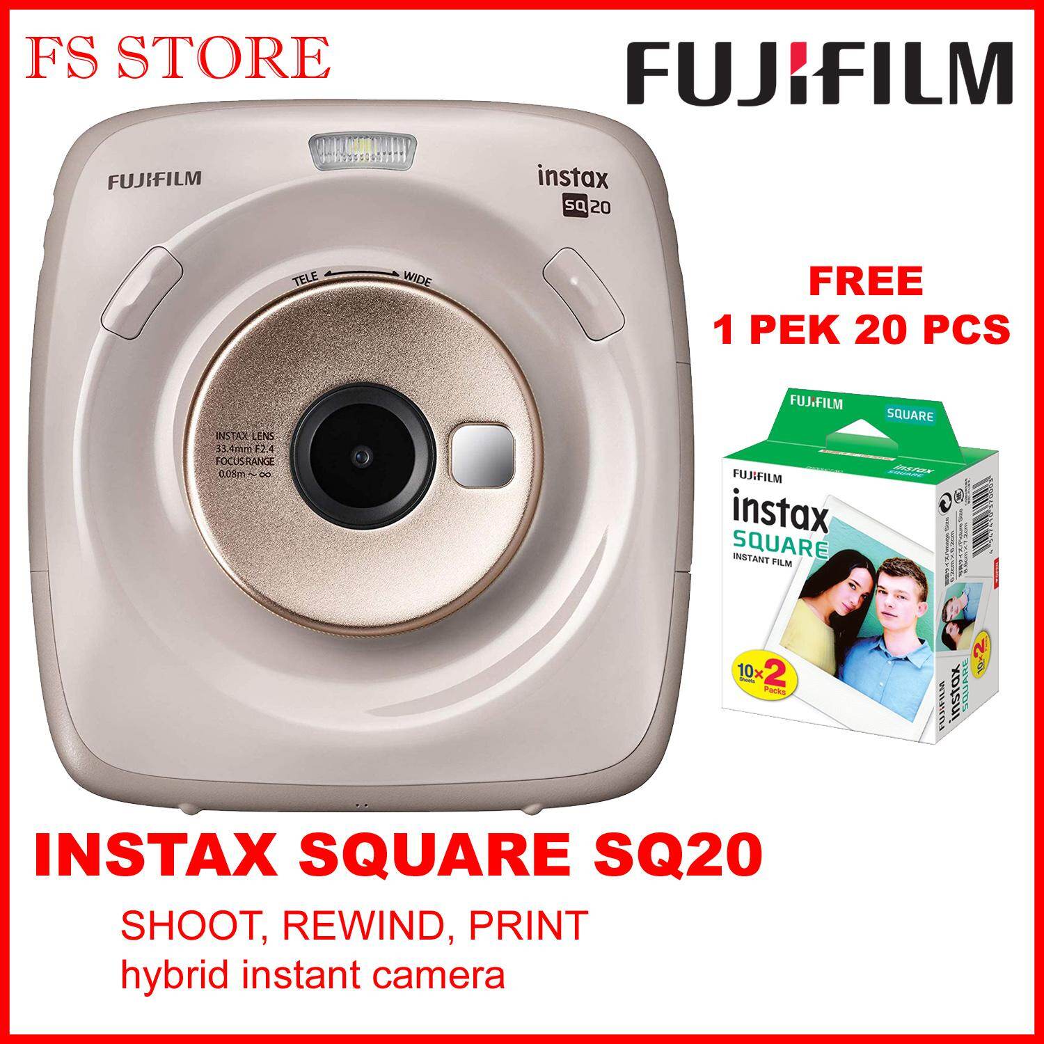 Sq20 Camera Fujifilm Instax Square Sq20 Hybrid Instant Camera