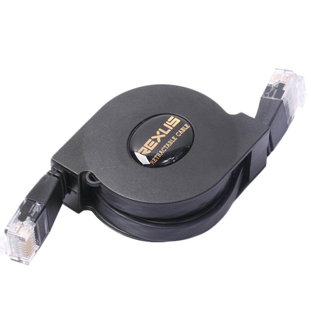 Shiwaki Ultra Flat CAT6 RJ45 Patch Ethernet LAN Lead Network Retractable Cable
