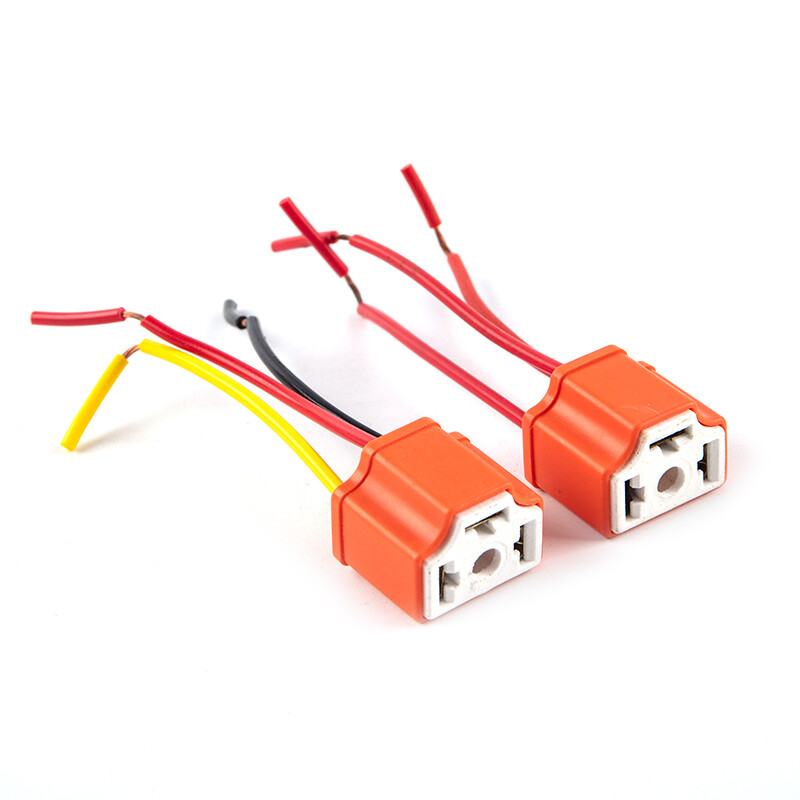 Ministar H4 gốm ba-cắm đèn pha đèn Ổ cắm ổ cắm Đui bóng đèn flasher ổ cắm