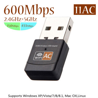 LAPBR Bộ Thu Không Dây Mini 600Mbps 2.4GHz 5GHz Cho Máy Tính Bộ Chuyển Đổi USB WiFi Thẻ Mạng thumbnail