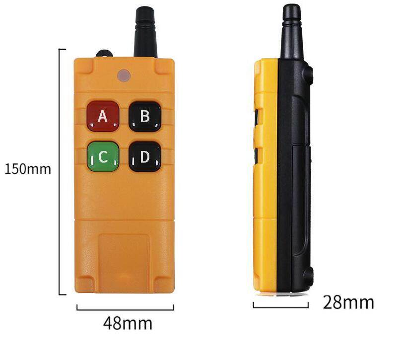Công Tắc Rơ Le 4 Kênh DC 12V 24V 10A Bộ Thu Phát Hệ Thống Điều Khiển Từ Xa Không Dây RF Quạt/Động Cơ 433Mhz