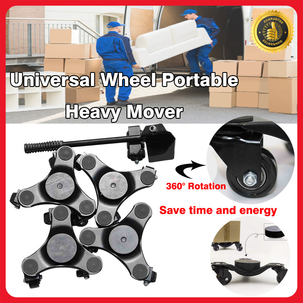 【HOT】 Furniture Moving Artifact, Heavy-Duty Mover With Universal Wheels, Crown Three-Wheel Mover With Casters, Triangle Iron Mover, Heavy-Duty Moving Tool, Furniture Sofa Bed, Bookcase
