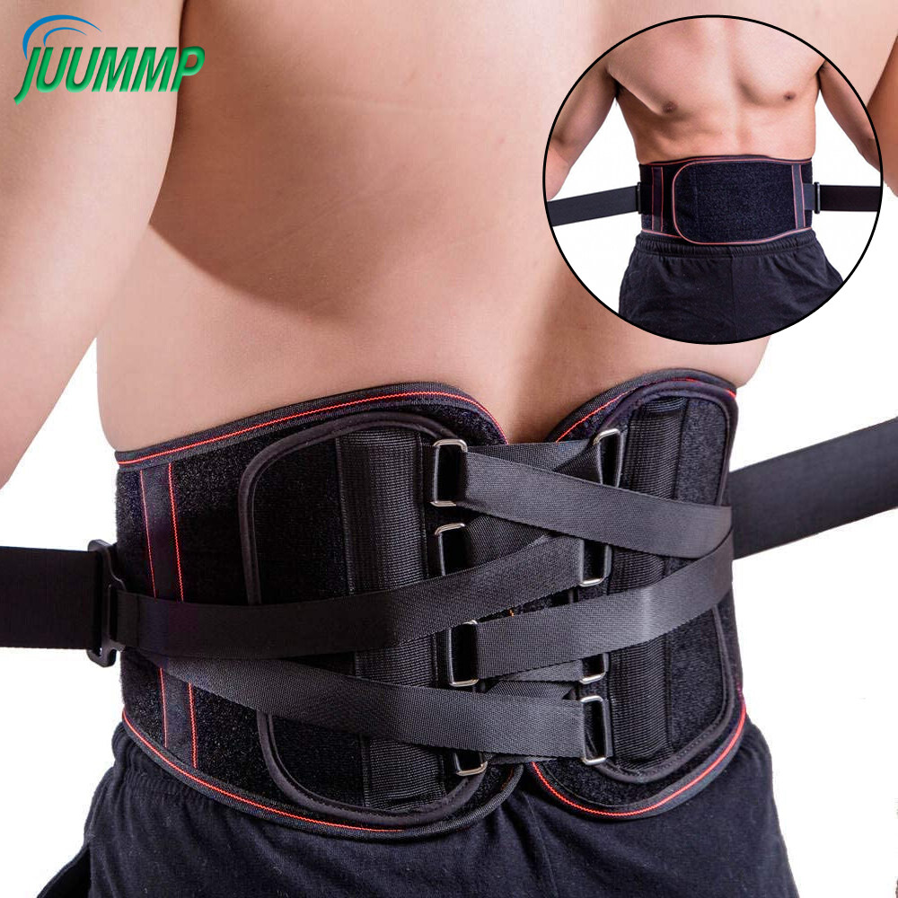1Pcs Lower Back Brace Pain Relief with Pulley System Lumbar Support