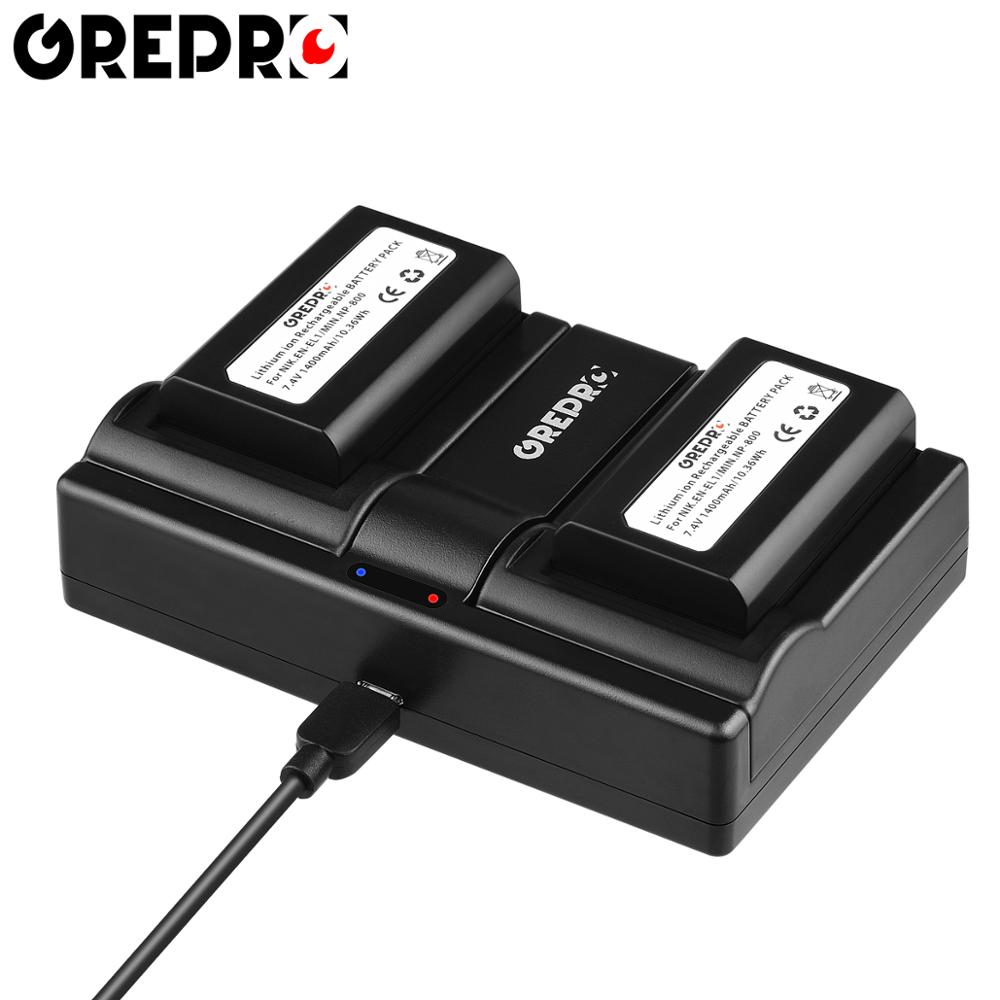 Batmax EN-EL1 Akku & Ladegerät Set – 1400 MAh, USB-C, Für Nikon COOLPIX Kameras (4300, 5700, 995 Usw.)