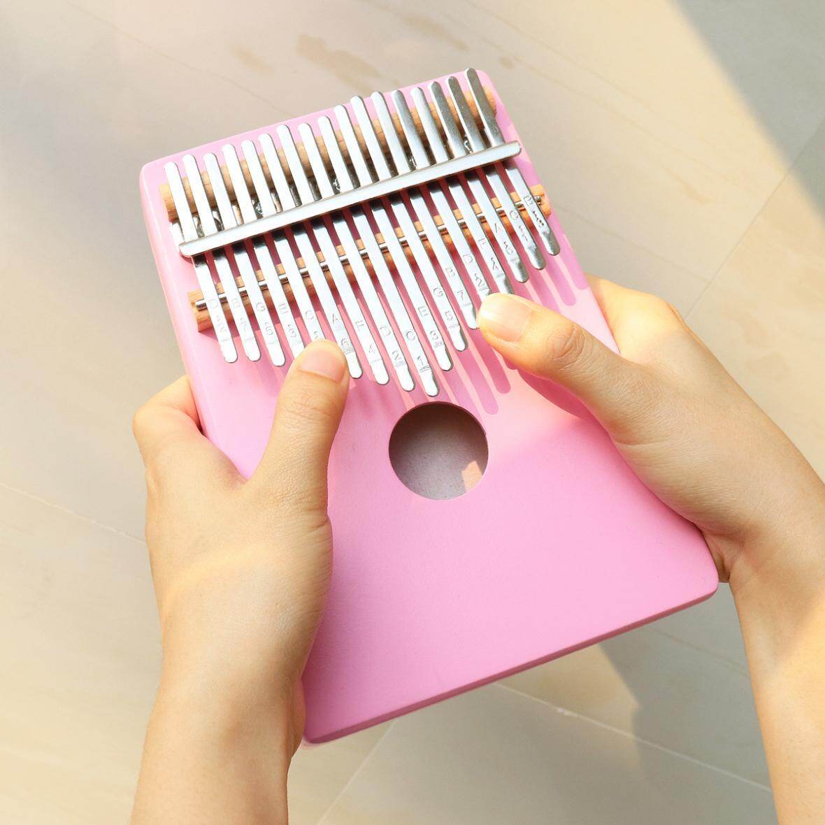 Slade 17 Phím kalimba ngón tay cái đàn piano với dụng cụ hiệu chỉnh đàn Túi khăn lau