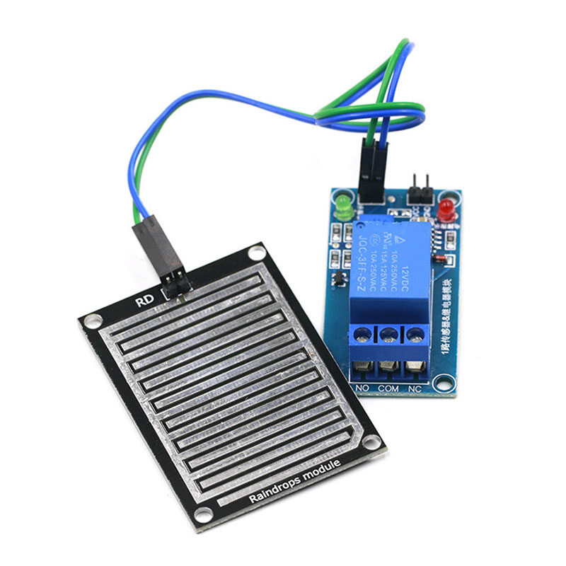 Mô-đun cảm biến phát hiện mưa điều khiển rơ le DC 12V cho bộ robot Arduino-INTL