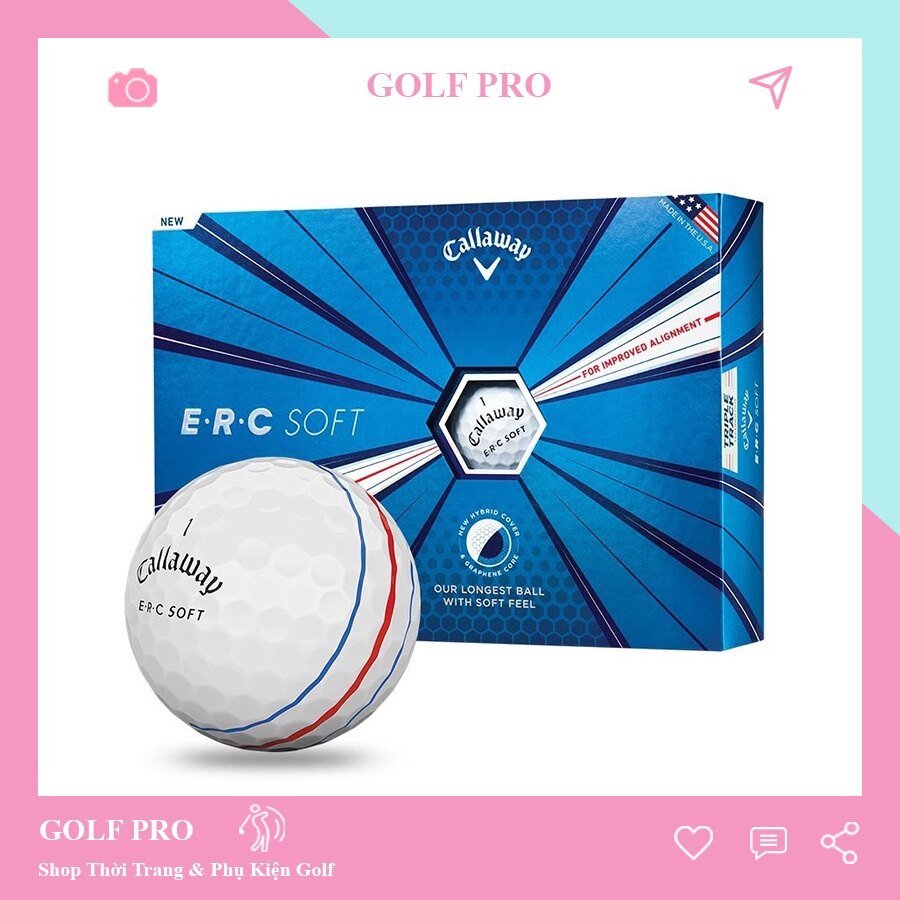 Bóng golf callaway tập chơi mới - erc solf 19 triple track bb001